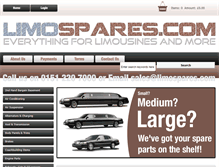 Tablet Screenshot of limospares.com